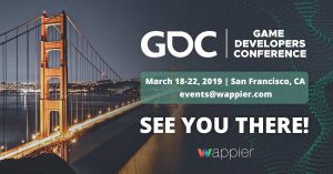 wappier at Game Developers Conference GDC 2019, gaming events, game developers, game developers conference, games, GDC, mobile games, wappier